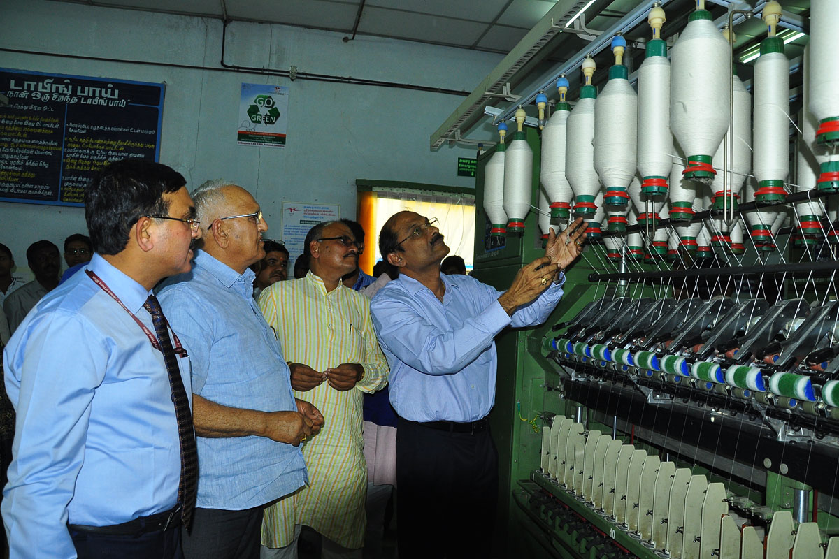 Members of the Parliamentary Labour Committee Meeting and Committee Member’s Visit to Sri Rangavilas Mill, Coimbatore